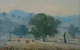 William Dargie, Mists Rising, Oil on Canvas Board
