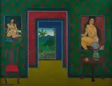 June Stephenson, Still Life with Modigliani Nudes, Oil on Canvas