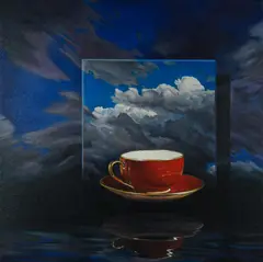 Storm Cup by John Waters, 2014, Oil on Canvas, sold Jul 2019
