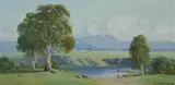 Leonard Long, The Billabong, Grampians, Victoria, 1996, Oil on Board