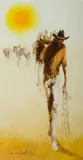Keith Naughton, Ringer at Cloncurry, Oil on Board