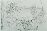 Elaine Haxton, Coastal View with Birds