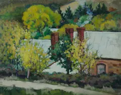 Rex Wood, Rooftops with Smoking Chimneys