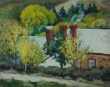 Rex Wood, Rooftops with Smoking Chimneys