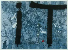 Basil Hadley, IT'. Signed & dated 1978 upper left, title in pencil verso, Mixed Media on Paper