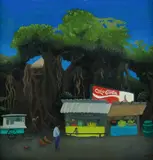 Anne Graham, Corner Store with Banyan Tree,' Opus No. 415