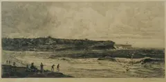 Fred Slocombe, Coogee Bay, NSW, Engraving