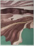 John Brunsdon, Towards the Mountains, Aquatint 6/75