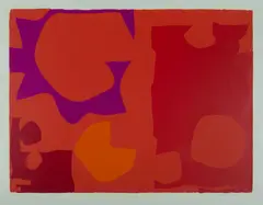 Patrick Heron, Six in Vermilion with Red in Red, 1970, S/Print 53/100