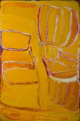 Eubena Nampitjin, Kinyu, 2007. Warlayirti Artists (inscribed verso), cat #212/07, Acrylic on Linen