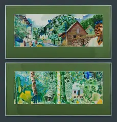 Michael Adams, (2), W/Clr & Gouache (2)