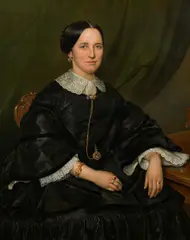 Vaclav Govic, Portrait of a lady, 1858, oil on canvas; framed