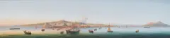 G. Gianni, View of Naples, oil on canvas; framed