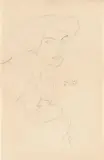 Gustav Klimt, Portrait of a woman, c. 1916, pencil on paper; framed