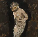 Alfons Walde, Fashionable lady, 1920-25, oil on cardboard; framed