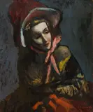 Josef Dobrowsky, Komödiantin in Schute" (comedienne in poke bonnet)