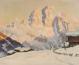 Erwin Kettemann, Winter evening at Monte Pelmo (Dolomites)