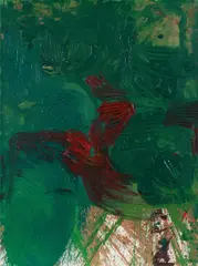 Hermann Nitsch, Bulk Picture, 2015, oil and blood on canvas; unframed