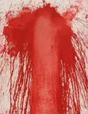 Hermann Nitsch, Untitled (Bulk Picture), 1986, oil on jute; unframed