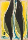 Arnulf Rainer, Schwalbenkuss, 1984, mixed media on solid paper; framed