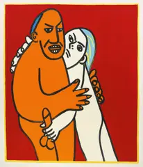 Otto Muehl, Untitled, 1985, oil on canvas; unframed