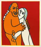 Otto Muehl, Untitled, 1985, oil on canvas; unframed