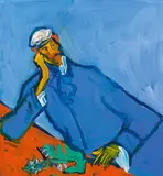 Otto Muehl, Dr. Gachet, 1987, oil on canvas; unframed