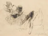 Alfred Hrdlicka, Untitled, 1970, graphite on laid paper; framed