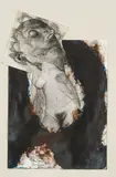 Arnulf Rainer, Schlaf aus dem Braunen, 1978, mixed media on photograph, collage; framed
