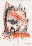 Adolf Frohner, Untitled, 1996, mixed media on paper; framed