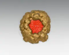 Cornelius Kolig, Wolkenrahmen, polyurethane frame, sprayed gold