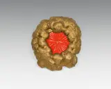 Cornelius Kolig, Wolkenrahmen, polyurethane frame, sprayed gold