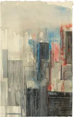 Gottfried Salzmann, New York, watercolour on paper; framed