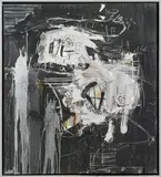 Franco Kappl, Spacewater, 1991, mixed media on canvas; framed