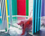 Franziska Maderthaner, Über das Ungewisse, 2011, oil on canvas; unframed