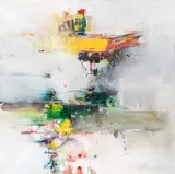Sinasi Bozatli, Rush hour, 2019, oil on canvas; unframed