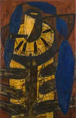 Oliver Dorfer, Electric smoker, 1995, colour pigment on plaster ground; unframed