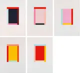 Imi Knoebel, Folder: Grace Kelly, 1990, 55 serigraphs in 10 colours on Schoellershammer 6G 300g smooth; edition 13/90