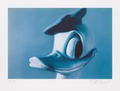 Gottfried Helnwein, Donald Duck, graphic print; framed