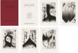 Günter Brus, Folder: Vertiefung mit Bewölkung, 1985/86, 5 drypoint etchings over heliogravure on Zerkall handmade paper (250g) in original folder; edition 14/50
