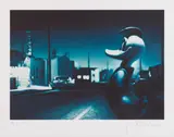 Gottfried Helnwein, In the heat of the night, graphic print; framed
