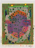 154A Friedensreich Hundertwasser, AUTOMOBIL IN RICHTUNG NATUR UND SCHÖPFUNG, CAR TO NATURE - CAR TO CREATION
