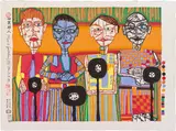 119A Friedensreich Hundertwasser, DIE VIER FREMDEN, THE FOUR STRANGERS“