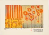 825 Friedensreich Hundertwasser, DIE BÄUME SIND DIE BLUMEN DES GUTEN, The Trees Are the Flowers of the Good