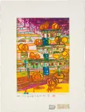 909 Friedensreich Hundertwasser, DIE ENDLOSE STADT, THE ENDLESS CITY
