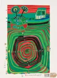683 Friedensreich Hundertwasser, SLOW TRAVEL UNDER THE SUN, LA BARCA - REGENTAG“