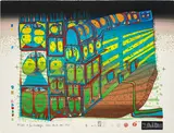 220A Friedensreich Hundertwasser, NACHTZUG, NIGHT TRAIN