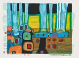 938 Friedensreich Hundertwasser, RUHIGE DAMPFER, SILENT STEAMERS