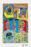 962 Friedensreich Hundertwasser, BLAUE TRÄNEN, BLUE TEARS