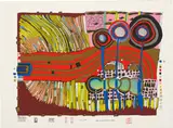 964 Friedensreich Hundertwasser, DER ZAUN - DAS KLEINE SCHÖNHEITSHINDERNIS, FENCES - THE SMALL BARRIER OF BEAUTY